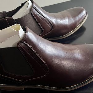 Deer Stags round-toe, leather ankle boots